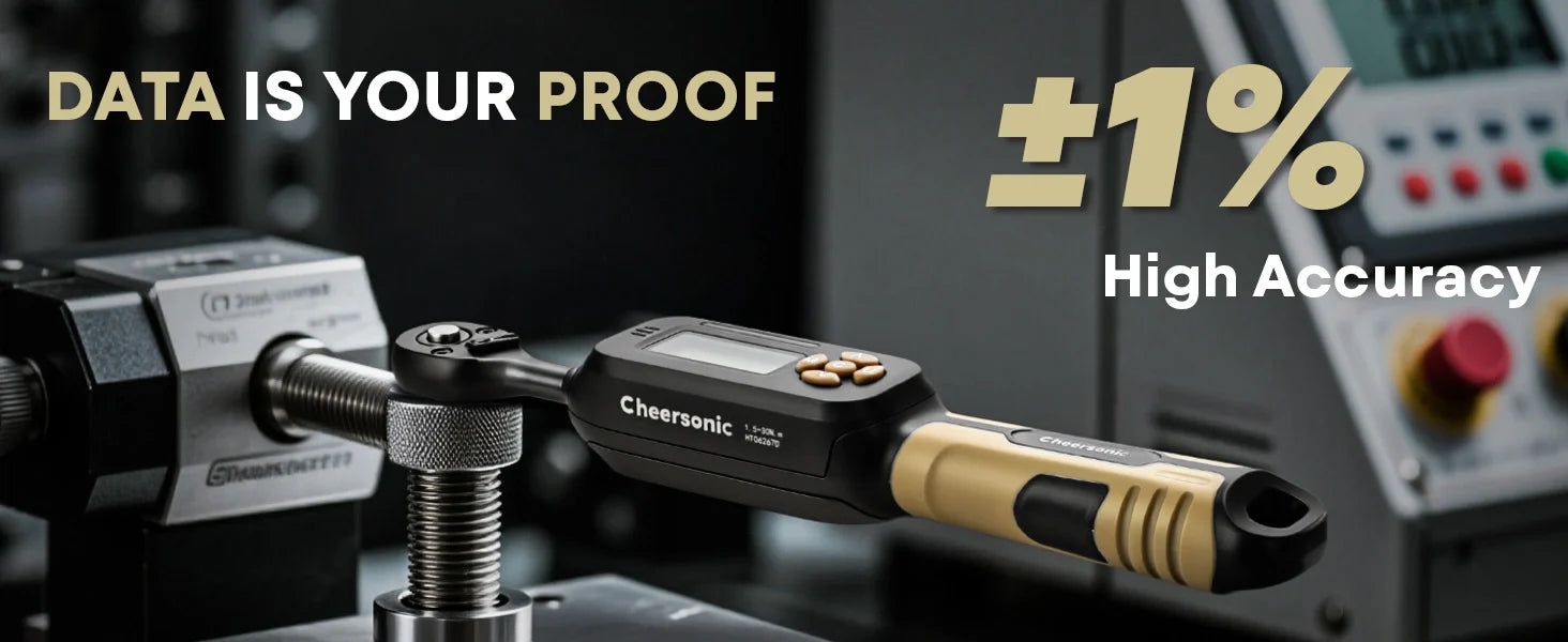 ±1% Accuracy and 30,000 Cycles: What Makes the Cheersonic Digital Torque Wrench Built to Last