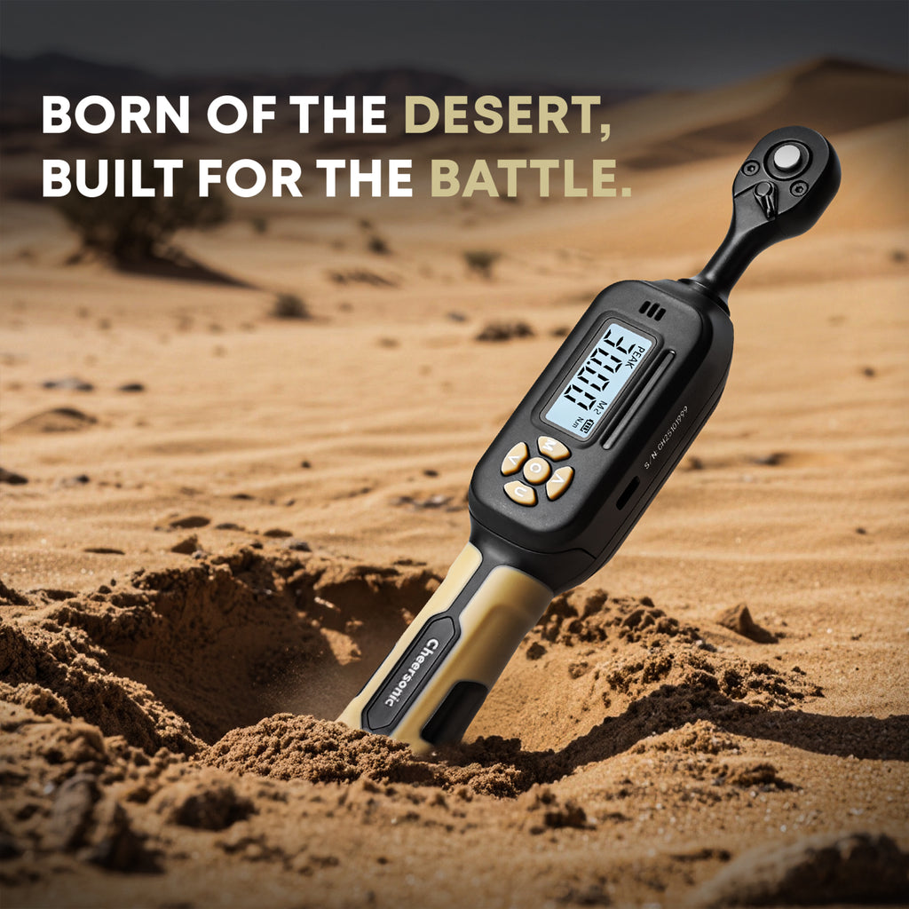 1/4” digital torque wrench, 1.1-22.1 ft.lb (1.5-30 N.m) ±1% Accuracy Inch Pound Torque Wrench with Buzzer & LED Alert for Bicycle, Motorcycle, Automotive Interior, Gunsmithing