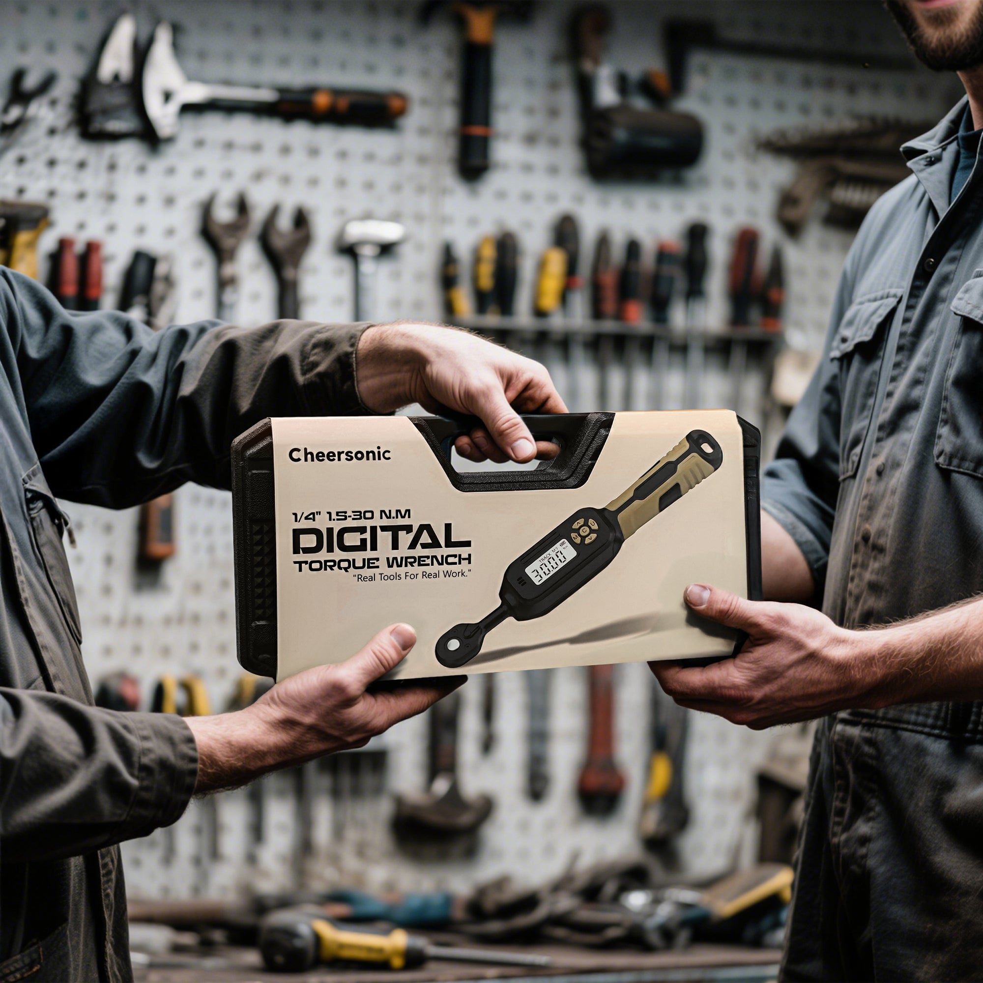 1/4” digital torque wrench, 1.1-22.1 ft.lb (1.5-30 N.m) ±1% Accuracy Inch Pound Torque Wrench with Buzzer & LED Alert for Bicycle, Motorcycle, Automotive Interior, Gunsmithing