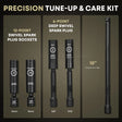 Electronic torque wrench dual alarm system demonstration showing LED warnings at target torque levels.
