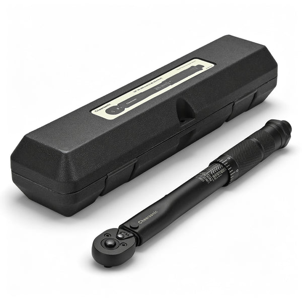 Cheersonic 1/4 Torque Wrench 20-200 in-lb, Inch Pound Click Torque Wrench Reinforced Steel Gears, Quick-Release Head, Non-Blurry Laser Markings, 98% Efficiency Patent, Pro Cr-V for Bike & Gunsmithing