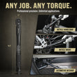 Cheersonic 1/4 Torque Wrench 20-200 in-lb, Inch Pound Click Torque Wrench Reinforced Steel Gears, Quick-Release Head, Non-Blurry Laser Markings, 98% Efficiency Patent, Pro Cr-V for Bike & Gunsmithing